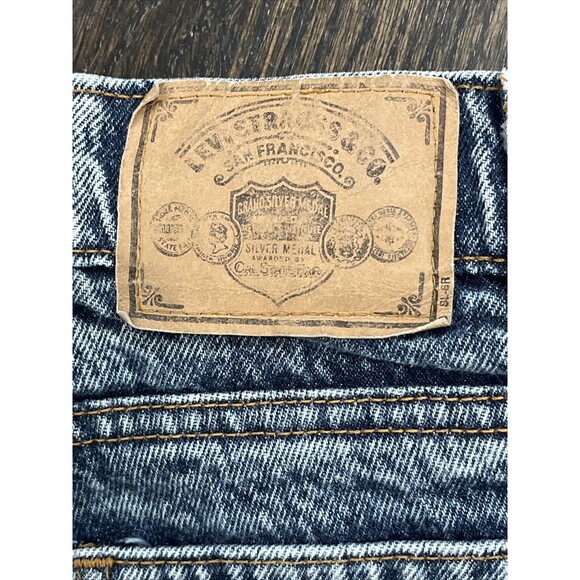 Vintage 28x34 Levis 515 Silver Medal Jeans Acid Denim Made In USA Tag 26x34 - Picture 11 of 12